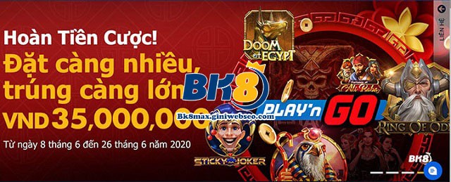 BK8 Slots game vo cung uy tin
